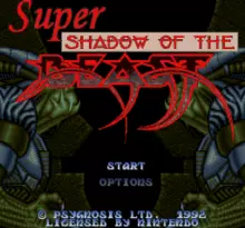 Image n° 1 - screenshots  : Super Shadow of the Beast